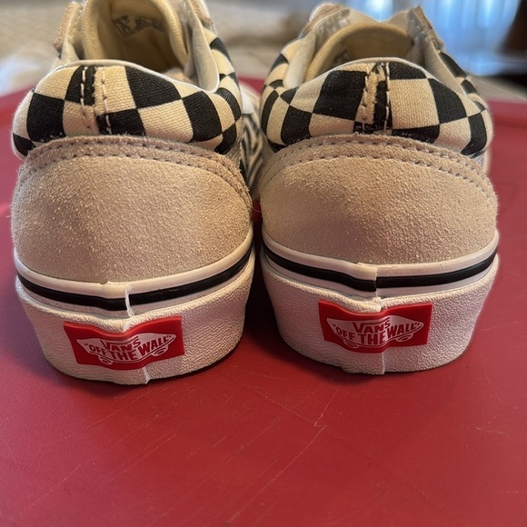 Vans old school, black and white checkered, suede toe heel men’s 3.5 women’s 5 - Picture 7 of 12